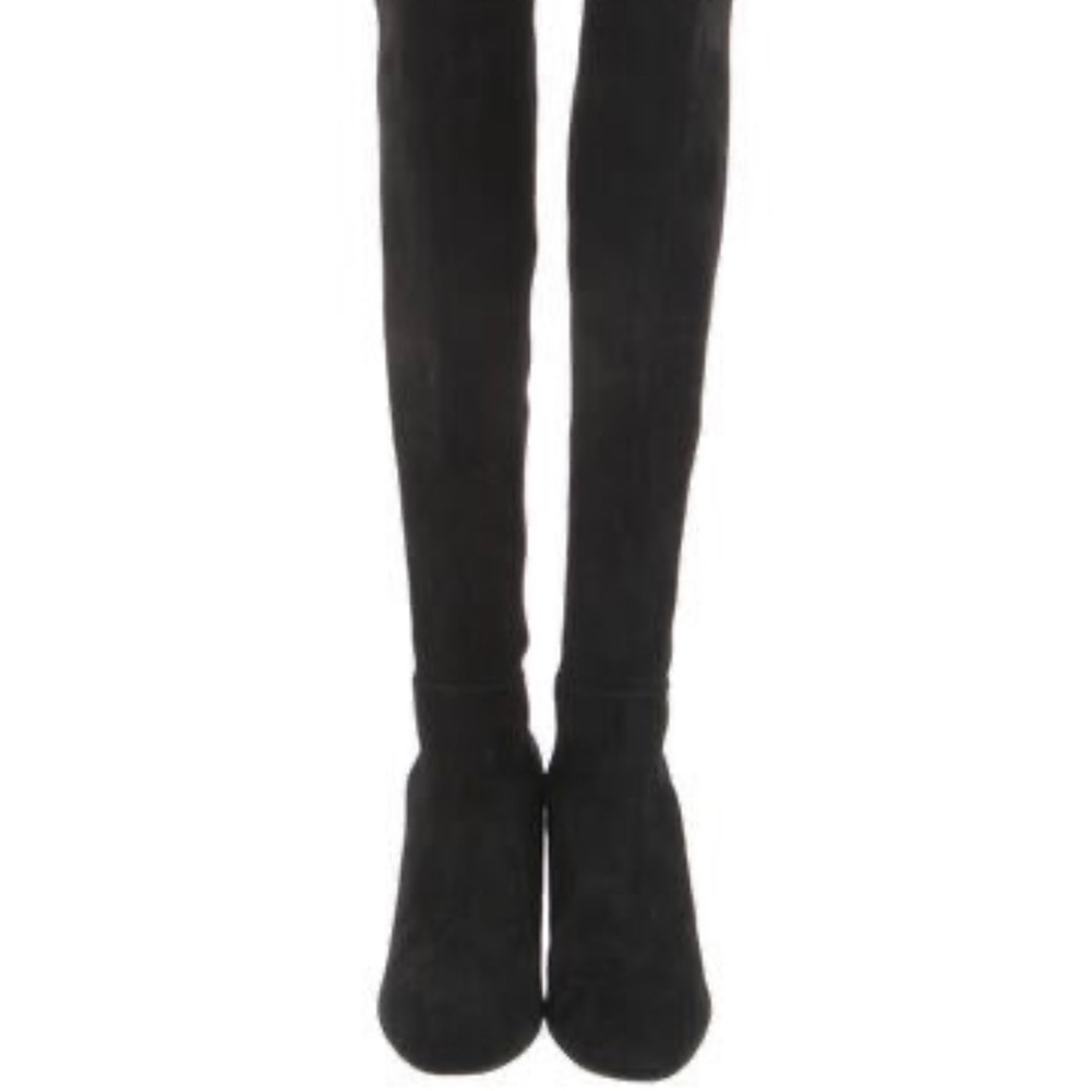 SW black suede boots size 7
